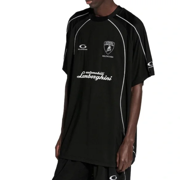 【BALENCIAGA】 Automobili Lamborghini オーバーサイズ Soccer Sites-BAL-R-NOAM-Site